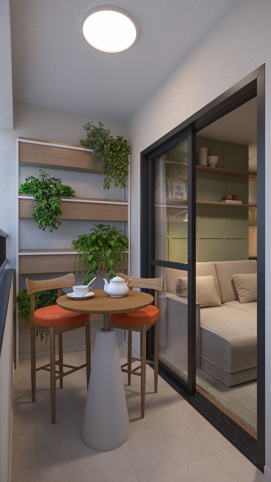 Varanda do apartamento